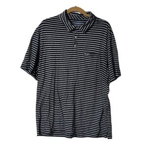 Vineyard Vines Edgartown Polo Striped Blue and White Size XL Preppy Nautical